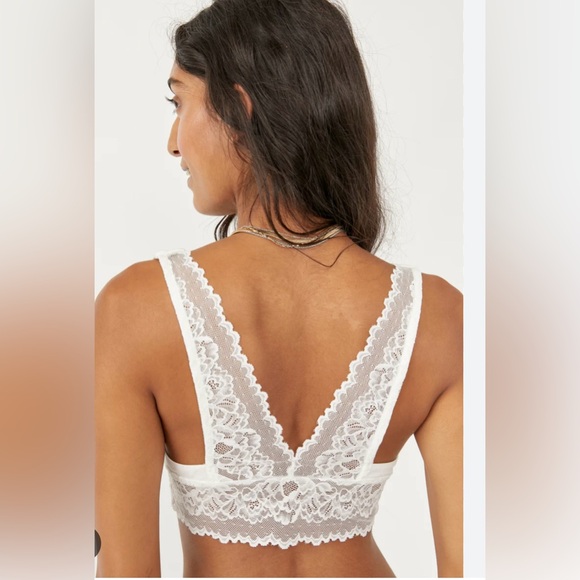NEW Free People Ivory Lace Bralette - Picture 1 of 5